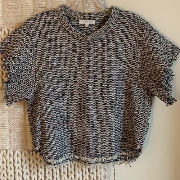 IRO Paris Devan Tweed Crop Top - Picture 4 of 7